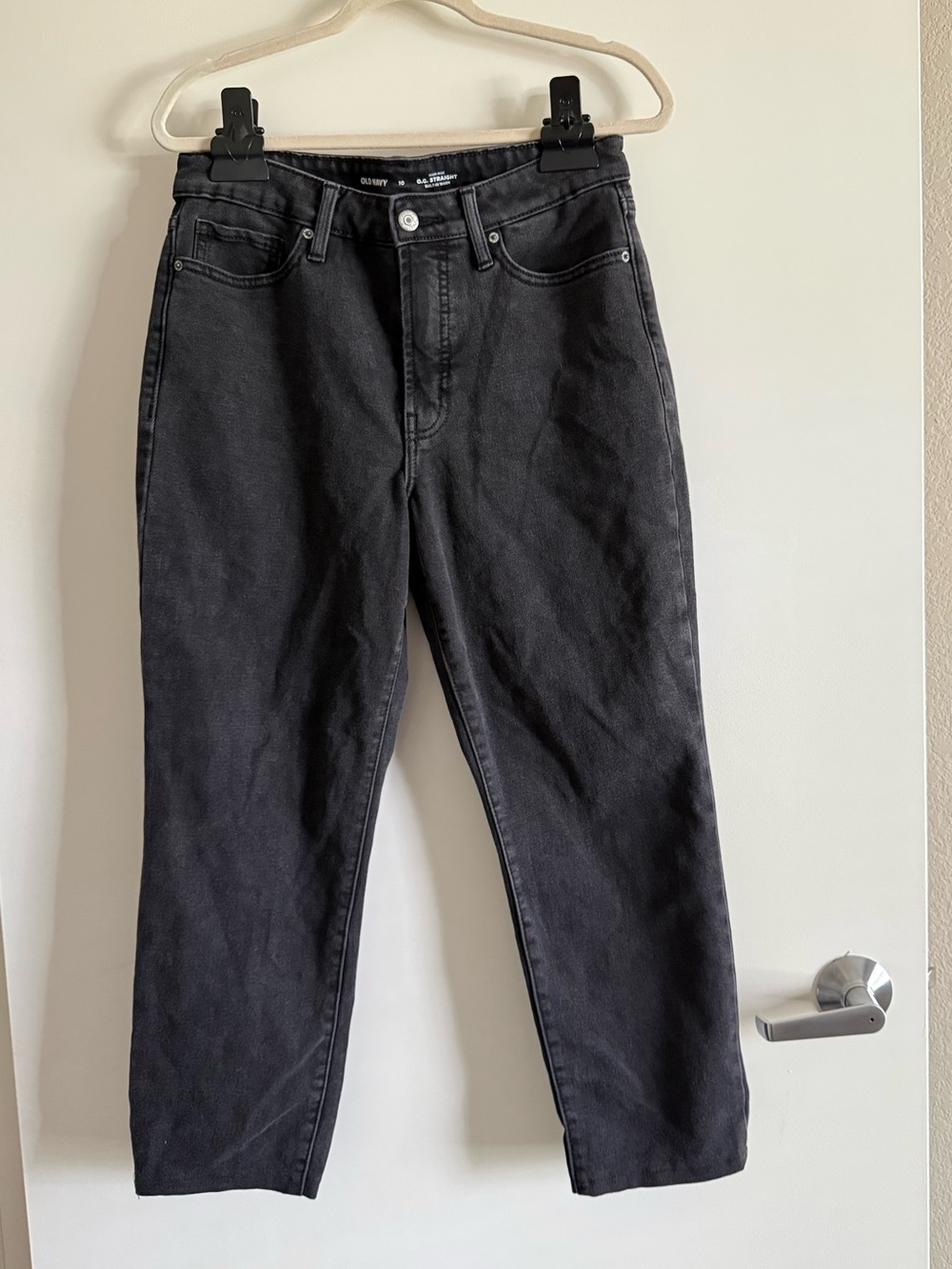 Old Navy High Rise O.G. Straight Ankle Built-in Warm Jeans